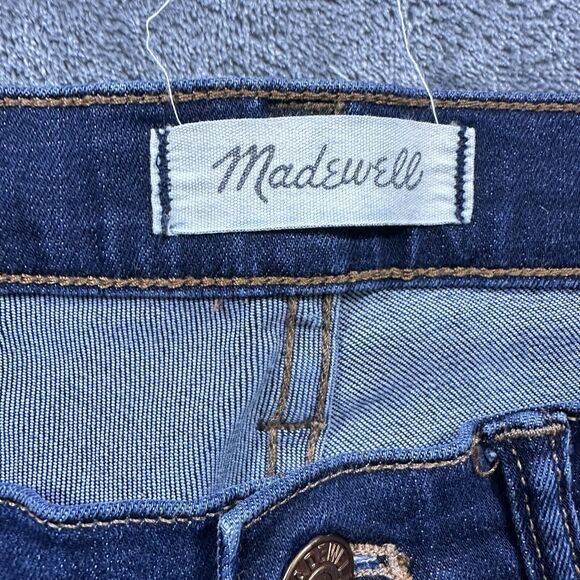 Madewell Jeans Womens 29x26 Blue 9” High-rise Skinny Stretch Denim Pants - Picture 6 of 14